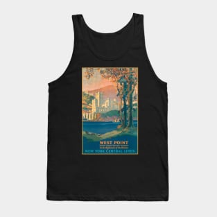 1927 New York Central Lines Railroad Poster - West Point New York Tank Top